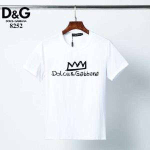 人気ランキング最高 2色可選 半袖Tシャツ 新作が見逃せない ドルチェ＆ガッバーナ Dolce&Gabbana