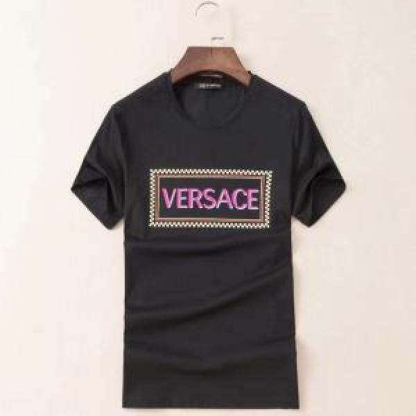 2026春夏おすすめVERSACEコレクションサステナブル ヴェルサーチェ ヴィンテージ 90S ロゴ Tシャツヴェルサーチコピー激安