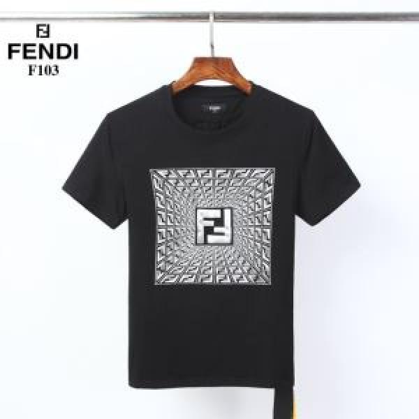 非常にシンプルなデザインな 半袖Tシャツ2色可選  価格帯が低い フェンディ FENDI