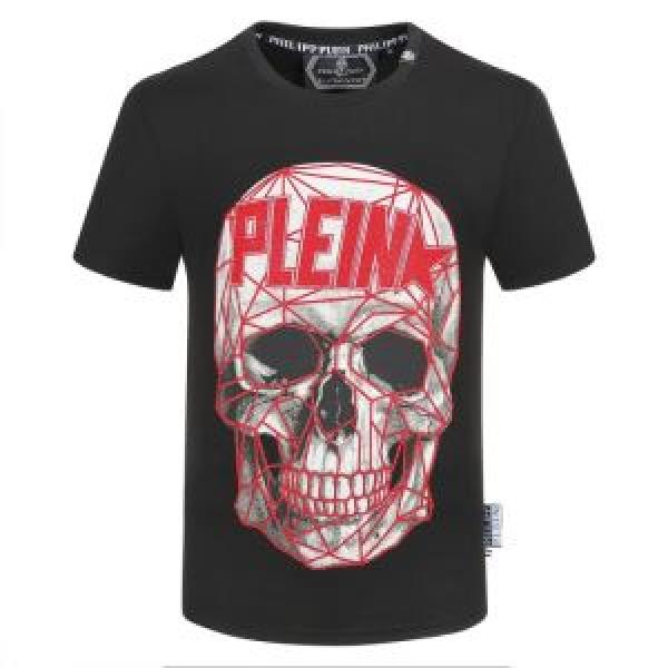 絶対に見逃せない 半袖Tシャツ2色可選  おしゃれに大人の必見 フィリッププレイン PHILIPP PLEIN