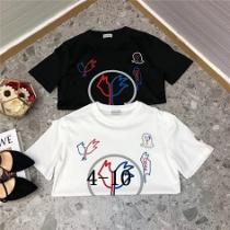 爽やかさMoncler モンクレールＴシャツ2026春夏新作おしゃれコーデカジュアルメンズウェア黒白