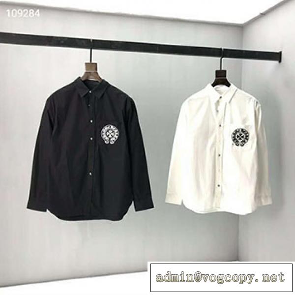 秋冬流行2026クロムハーツシャツ新作CHROME HEARTS 長袖シャツメンズファッション着こなし