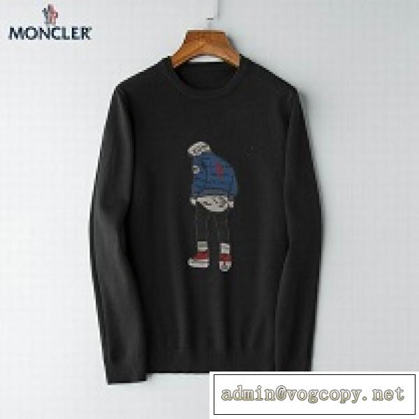 オシャレな秋冬コーデスタイル MONCLER モンクレール セーター コピー オシャレ感が溢れる 気軽に着られる