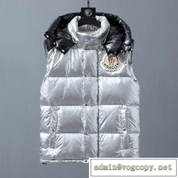秋から冬にかけて大活躍 moncler コピー しっかりした生地 着れてオシャレに魅せれ 無袖ダウン メンズ 保温