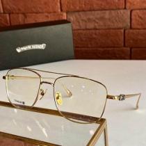 新作 CHROME HEARTS クロムハーツ メガネ 眼鏡 細身のハーフリム型 一気に大人のこなれ感抜群