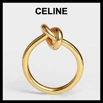 最新入荷予定 CELINE セリーヌ コピー 指輪 結び目リング人気ランキング 綺麗 Knot Ring ゴールド
