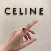 CELINE 指輪 コピー 評判の良い ノットダブル リング 2026トレンド感満載なアイテム シルバー ゴールド