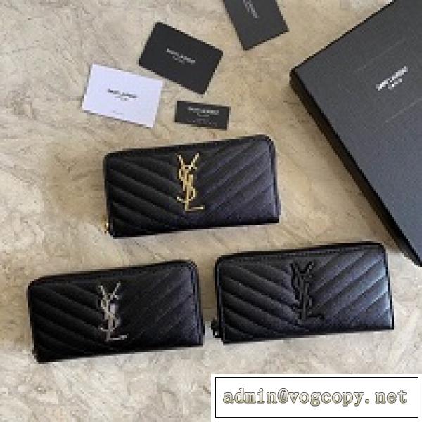 Saint Laurent 長財布 コピー 激安 爆発的な人気新作  サンローラン レディース レザー製 高級ファッション財布