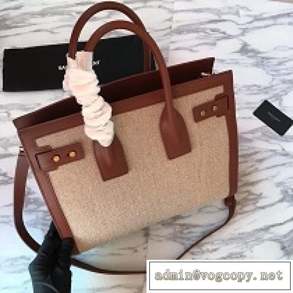 3Wayハンドバッグ Saint Laurent コピー 安い サンローラン キャンバスバッグ nano sac de jour bag
