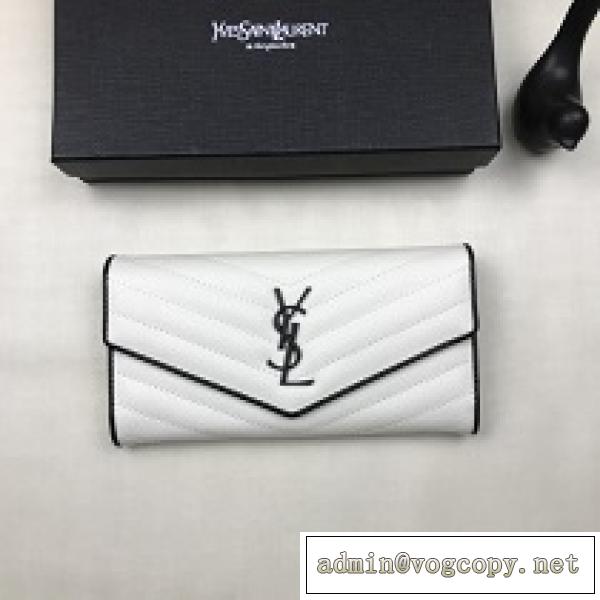 大変お買得 Saint Laurent 長財布 ボタン サンローラン レディース 財布 コピー 激安 2026春夏新作