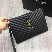 Saint Laurent コピー サンローラン クラッチバッグ人気 2026定番アイテム 大容量 レディース 手持ちバッグ 結婚式