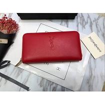 ギフトに最適 Saint Laurent 長財布 ファスナー 2026海外限定デザイン YSL コピー ロングウォレット レザー
