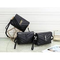人気2Way! サンローラン 手持ちバッグ 新作 YSL スーパーコピー 収納性抜群 ショルダー付き レザー ポケット