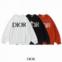 シンプルで高品質着回し DIOR ディオール 服 パーカ 引き続きトレンド人気色 ホワイトレッドブラック