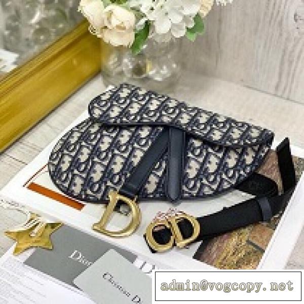 2026春夏最新アイテム DIOR ディオール バッグ コピー SADDLE フラットベルトポーチ ウエストバッグ ブルー