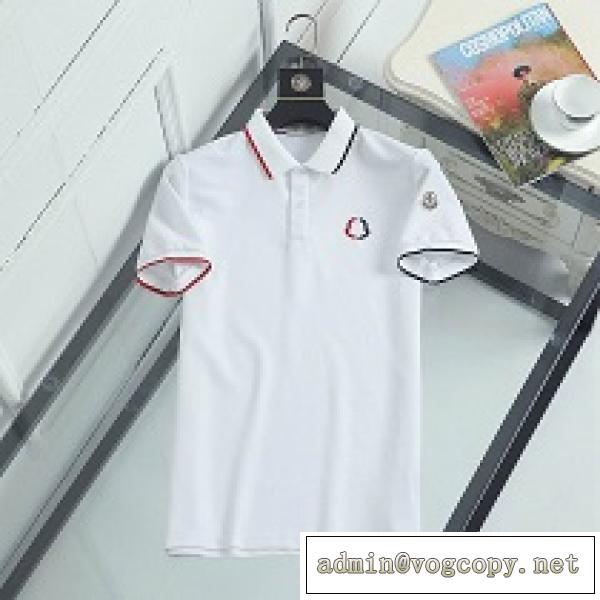 MONCLER モンクレール激安 襟付き半袖Tシャツ 純度の高いシンプル主義 シンプルで合わせやすい ポロシャツ