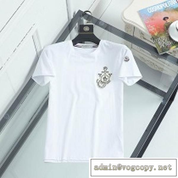 マルチに大活躍MONCLER モンクレール メンズ 半袖Tシャツ 吸汗速乾性が優れた カジュアルな印象を演出