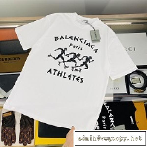 2026人気長く愛用BALENCIAGA バレンシアガ Tシャツ 人気 半袖 通気性に優れた シンプルで合わせやすい