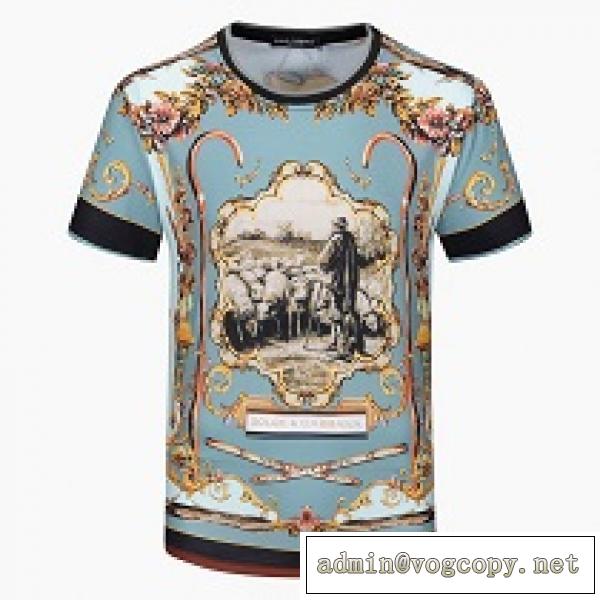 一番の魅力夏のアイテムD&G ドルチェ&ガッバーナ 通販 Tシャツ 半袖 着心地が良い 優れたストレッチ性