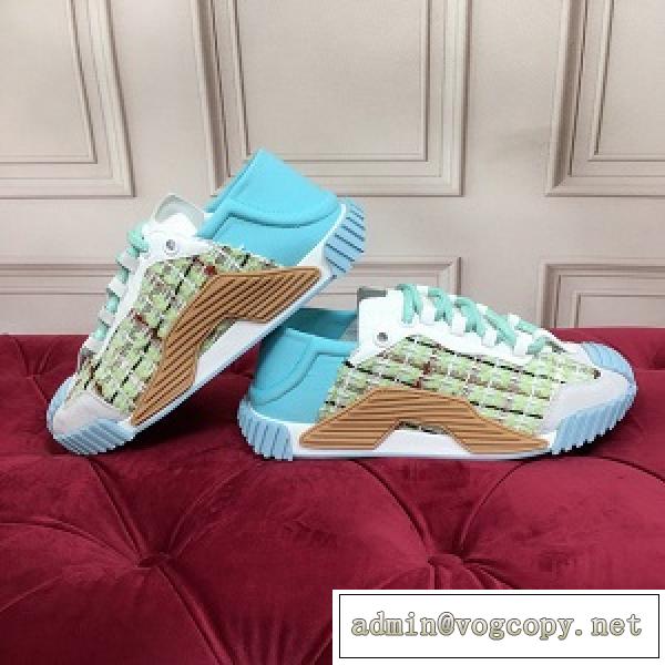 Dolce&Gabbana スーパーコピー ドルガバ スニーカー 大人気 チェック柄 フェミニンなデザイン 4色可選