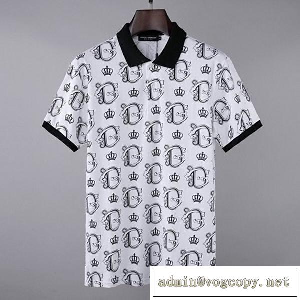 Dolce&Gabbana2026新作 ドルチェ 半袖 コピー ポロシャツ メンズ ロゴプリント 通気性と速乾性が優れ