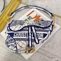 SNSで話題沸騰中 DIOR コピー ディオールサドル 掛けバッグ アンティークゴールドの金具 キャンバス 2色可選