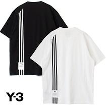 無地Y-3 半袖 新作2026春夏 ワイスリー Ｔシャツ コピー 激安 スタイルアップ見えなシンプル 黒 ホワイト