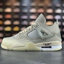 2026年人気欠けない一品 オフホワイト スーパーコピー スニーカー Off-White×Air Jordan 4 Retro 只今セール中
