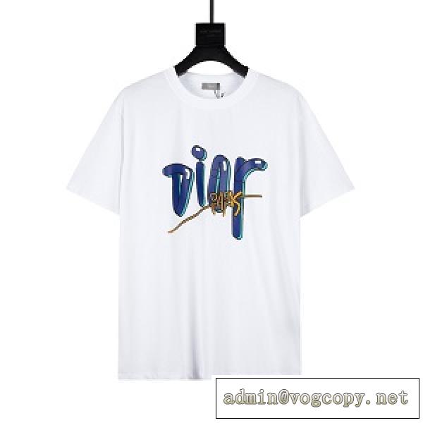 2026年夏人気の新作 DIOR ディオール スーパー コピー Tシャツ 半袖 ロゴプリント シンプルで個性的