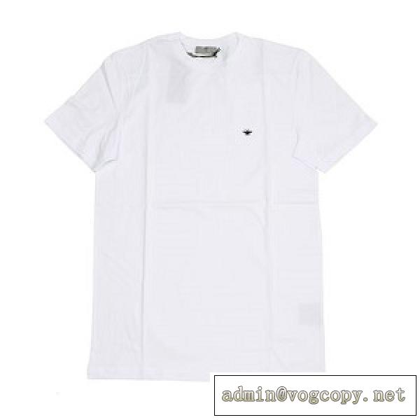 DIOR ディオール tシャツ 蜂 丸首ネックデザイン ゆるやかなシルエット シンプルでクリーンなルックス
