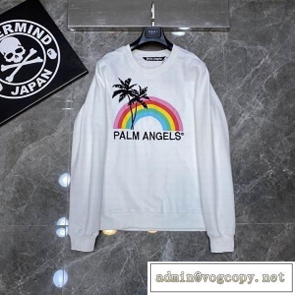 春を意識したトレンド PalmAngels パームエンジェルス 通販 スウェット Rainbow 新品 2色可選