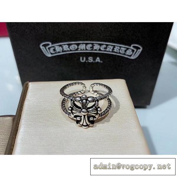 クロムハーツ今夏ユニークなデザイン CHROME HEARTS オープンリング指輪 超ファッショナブルで用途が広い