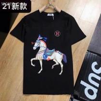 正解大人気新作Hermes Ｔシャツ エルメス スーパーコピー 激安 2026年知的な雰囲気夏着物 ブラック ホワイト