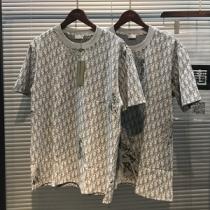 着こなしが春夏定番新品 DIOR コピー 半袖Tシャツ ディオールオブリーク ペアルック オーバーサイズ