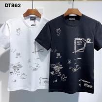 2026年の人気が急上昇 DSQUARED2 ディースクエアード コピー Tシャツ 半袖 メンズ フリーハンド風