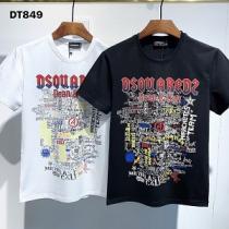 DSQUARED2 ディースクエアード 偽物 Tシャツ 半袖 メンズ 丸首ネック...