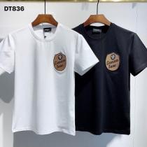 2026年夏のトレンド登場DSQ2 ディースクエアード コピー 通販 半袖Tシャツ 丸首 クリーンなルックス