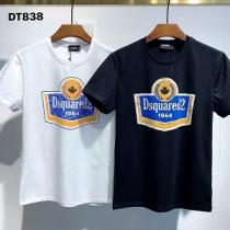 DSQUARED2 ディースクエアード コピー 激安 Tシャツ 半袖 プリント 幅広いシーンに使える 着回し抜群