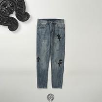 2026超希少 CHROME HEARTS スーパーコピー デニムジーンズ 上質なコットン生地 クロスモチーフ