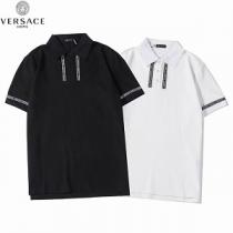 今季トレンド新作 VERSACE ヴェルサーチ スーパーコピー ポロシャツ シンプルで無地のデザイン