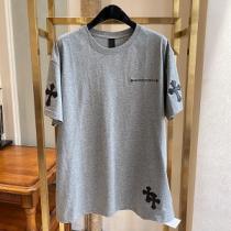 今シーズンの新作 CHROME HEARTS クロムハーツ コピー 通販 半袖tシャツ レトロ風 2色可選 男女兼用