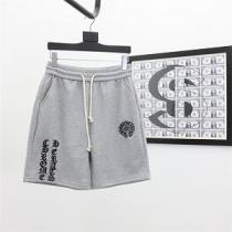 限定新作  CHROME HEARTS カジュアルショーツ通販 プレミアム生地 クロムハーツサンスクリット語の刺繡