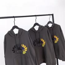 年齢に関係なくBURBERRYフード付きセーター クラシックとげ錆 着色小麦の穂...