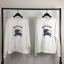 超気質 ルーズバージョンバーバリー BURBERRY フロッキング戦争馬のプルオーバーセーター 男女適用 