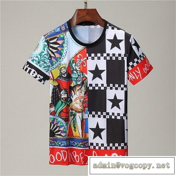 2026一番の魅力夏のアイテムD&G ドルチェ&ガッバーナ 通販 Tシャツ 半袖 着心地が良い 優れたストレッチ性