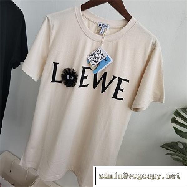 2026夏の最新ファッションロエベ LOEWE丸首ネックTシャツコピーブリケットダストエルフ 純綿素材、柔らかく快適