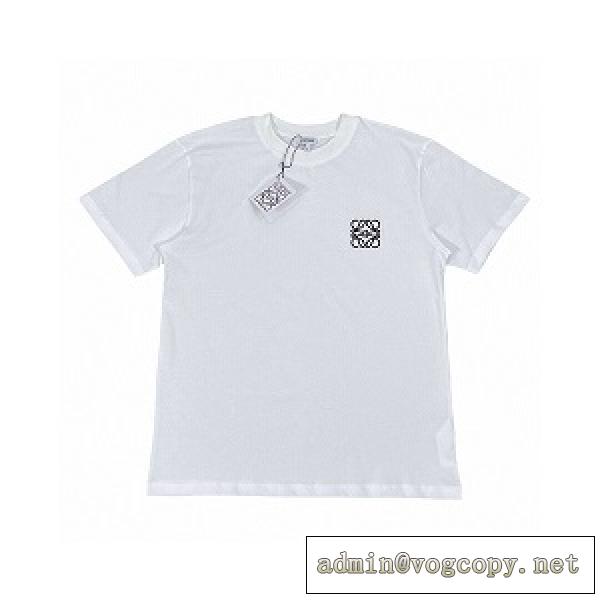 ロエベ LOEWEクラシック半袖 Tシャツ激安 刺繡ロゴ シンプルで質感のある さわやかで快適で通気性