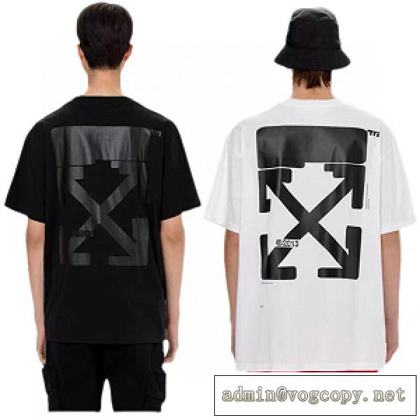 素敵なスタイルで夏の定番 Off-White オフホワイトクラシックTシャツコピー激安 純綿素材さわやかで快適で通気性