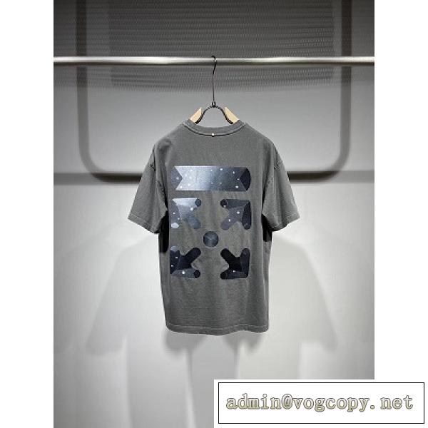 夏っぽさ新作アイテムOff-White オフホワイト半袖 激安 偽物 おしゃれ感度が高まる 柔らかく肌にやさしい