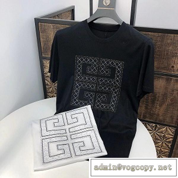 2026定番のスタイル春夏限定 ジバンシー GIVENCHY丸首ネックTシャツ 激安 シルケット綿生地 ハイエンドな雰囲気 